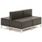 Infinity Leather Modular Chair, Black