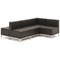 Infinity Leather Modular Chair, Black