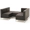 Infinity Leather Modular Chair, Black