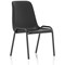 Polly Black Frame Stacking Chair, Black