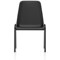 Polly Black Frame Stacking Chair, Black