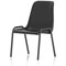 Polly Black Frame Stacking Chair, Black