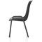 Polly Black Frame Stacking Chair, Black