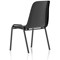 Polly Black Frame Stacking Chair, Black