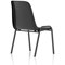 Polly Black Frame Stacking Chair, Black