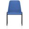 Polly Black Frame Stacking Chair, Blue