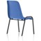 Polly Black Frame Stacking Chair, Blue