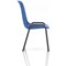 Polly Black Frame Stacking Chair, Blue