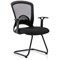 Zion Mesh Cantilever Visitor Chair- Black