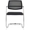 Swift Mesh Cantilever Visitor Chair - Black