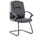 Bella Leather Cantilever Chair, Black Bella Leather Cantilever Chair, Black