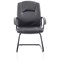 Bella Leather Cantilever Chair, Black