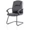 Bella Leather Cantilever Chair, Black Bella Leather Cantilever Chair, Black