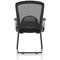 Astro Visitor Cantilever Leg Mesh Chair Black