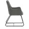Quote Sled Base Reception Chair Grey Velour