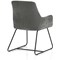 Quote Sled Base Reception Chair Grey Velour