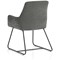 Quote Sled Base Reception Chair Grey Velour
