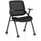 Capra Mesh Back Folding Training Chair Black Fabric Seat
