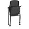 Capra Mesh Back Folding Training Chair Black Fabric Seat