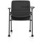 Capra Mesh Back Folding Training Chair With Writing Table Black Fabric Seat