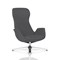 Etta Dark Grey Cashmere Lounge Chair