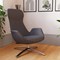 Etta Dark Grey Cashmere Lounge Chair