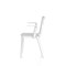 Nest Edge Stacking Cafe & Bistro Chair White with Arms