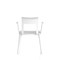 Nest Edge Stacking Cafe & Bistro Chair White with Arms