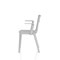 Nest Edge Stacking Cafe & Bistro Chair Grey with Arms