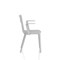 Nest Edge Stacking Cafe & Bistro Chair Grey with Arms