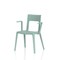 Nest Edge Stacking Cafe & Bistro Chair Green with Arms