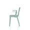 Nest Edge Stacking Cafe & Bistro Chair Green with Arms