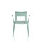 Nest Edge Stacking Cafe & Bistro Chair Green with Arms