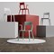 Nest Edge Stacking Cafe & Bistro Chair Red with Arms