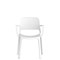 Nest Loop Stacking Cafe & Bistro Chair White with Arms