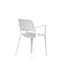 Nest Loop Stacking Cafe & Bistro Chair White with Arms