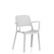 Nest Loop Stacking Cafe & Bistro Chair Grey with Arms
