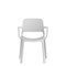 Nest Loop Stacking Cafe & Bistro Chair Grey with Arms