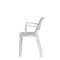 Nest Loop Stacking Cafe & Bistro Chair Grey with Arms