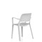 Nest Loop Stacking Cafe & Bistro Chair Grey with Arms