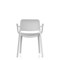 Nest Loop Stacking Cafe & Bistro Chair Grey with Arms