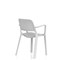 Nest Loop Stacking Cafe & Bistro Chair Grey with Arms