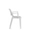 Nest Loop Stacking Cafe & Bistro Chair Grey with Arms