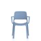Nest Loop Stacking Cafe & Bistro Chair Blue with Arms