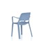 Nest Loop Stacking Cafe & Bistro Chair Blue with Arms