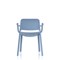 Nest Loop Stacking Cafe & Bistro Chair Blue with Arms
