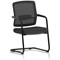 Flint Mesh Back Cantilever Chair, Black
