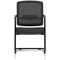Flint Mesh Back Cantilever Chair, Black