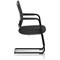 Flint Mesh Back Cantilever Chair, Black