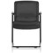 Flint Mesh Back Cantilever Chair, Black